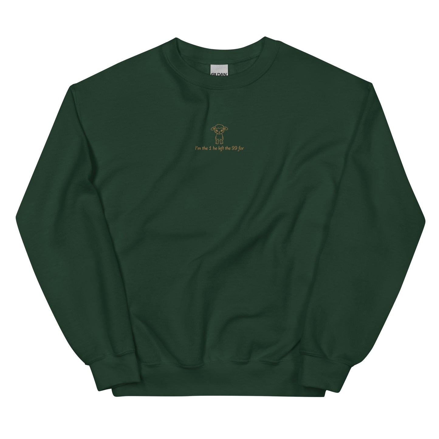 i-am-the-1-he-left-the-99-for-christian-sweatshirt-green