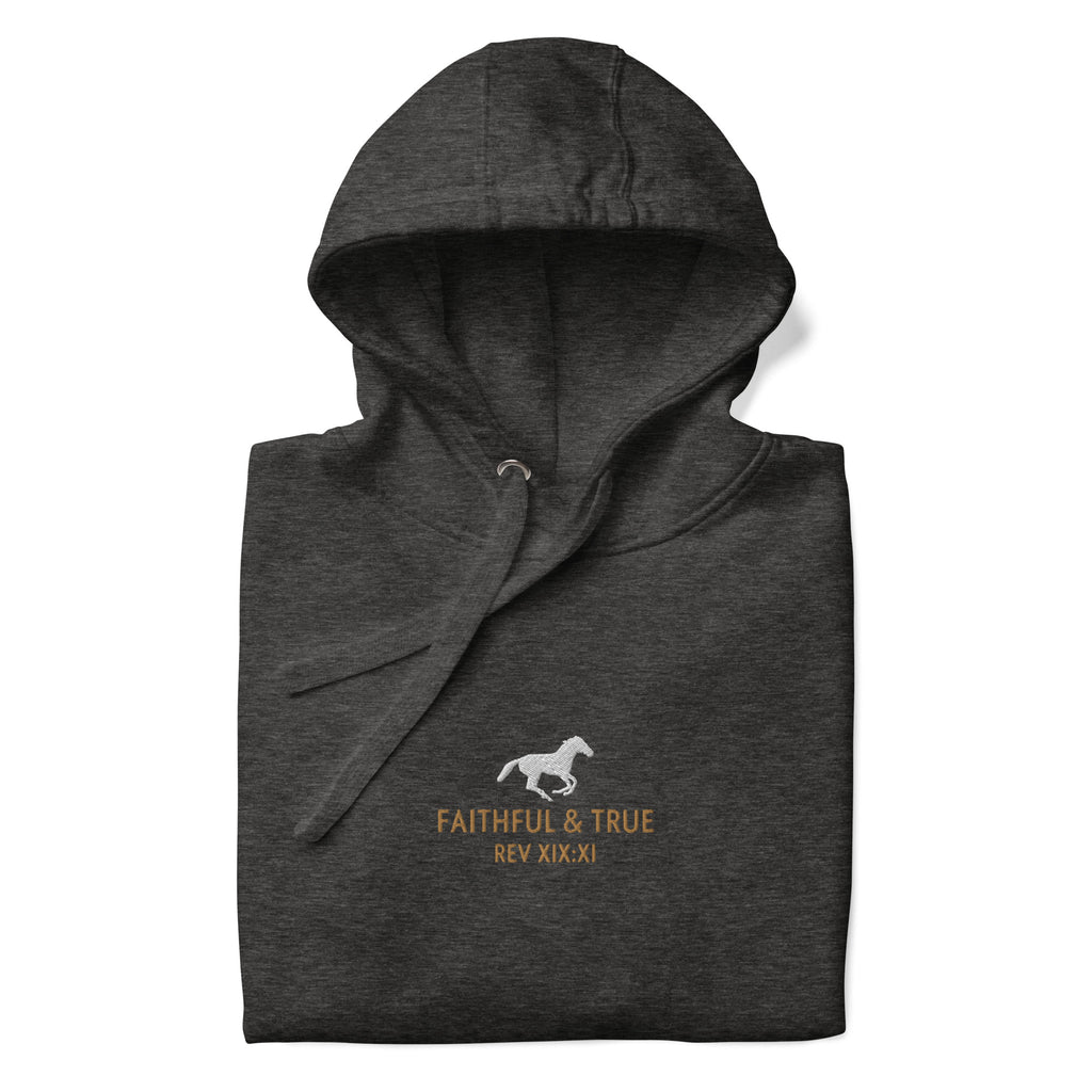 Faithful-and-true-embroidered-christian-hoodie-grey-folded