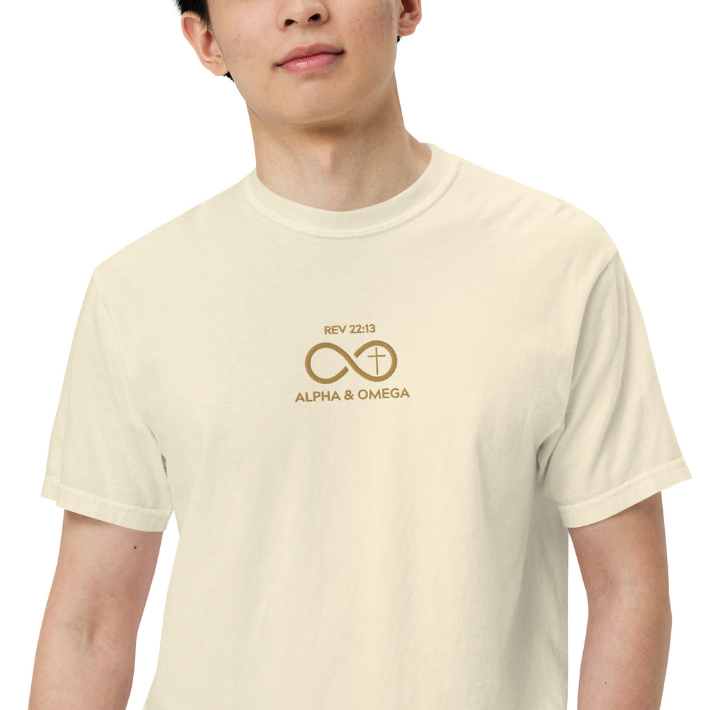 alpha-and-omega-embroidered-christian-t-shirt-beige-model