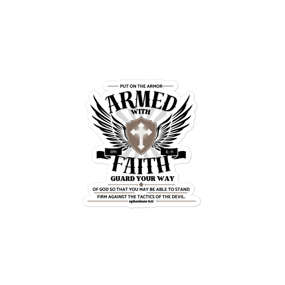 armed-with-faith-christian-sticker