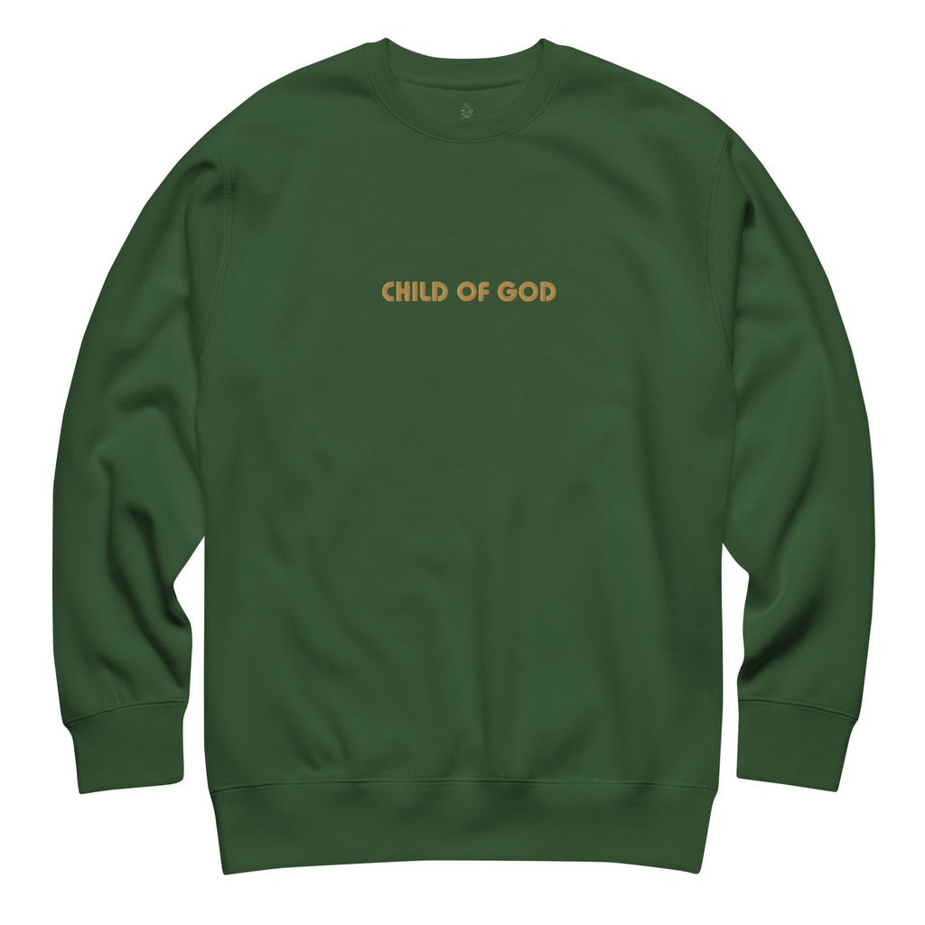 child-of-god-premium-embroidered-christian-sweatshirt-green-flat