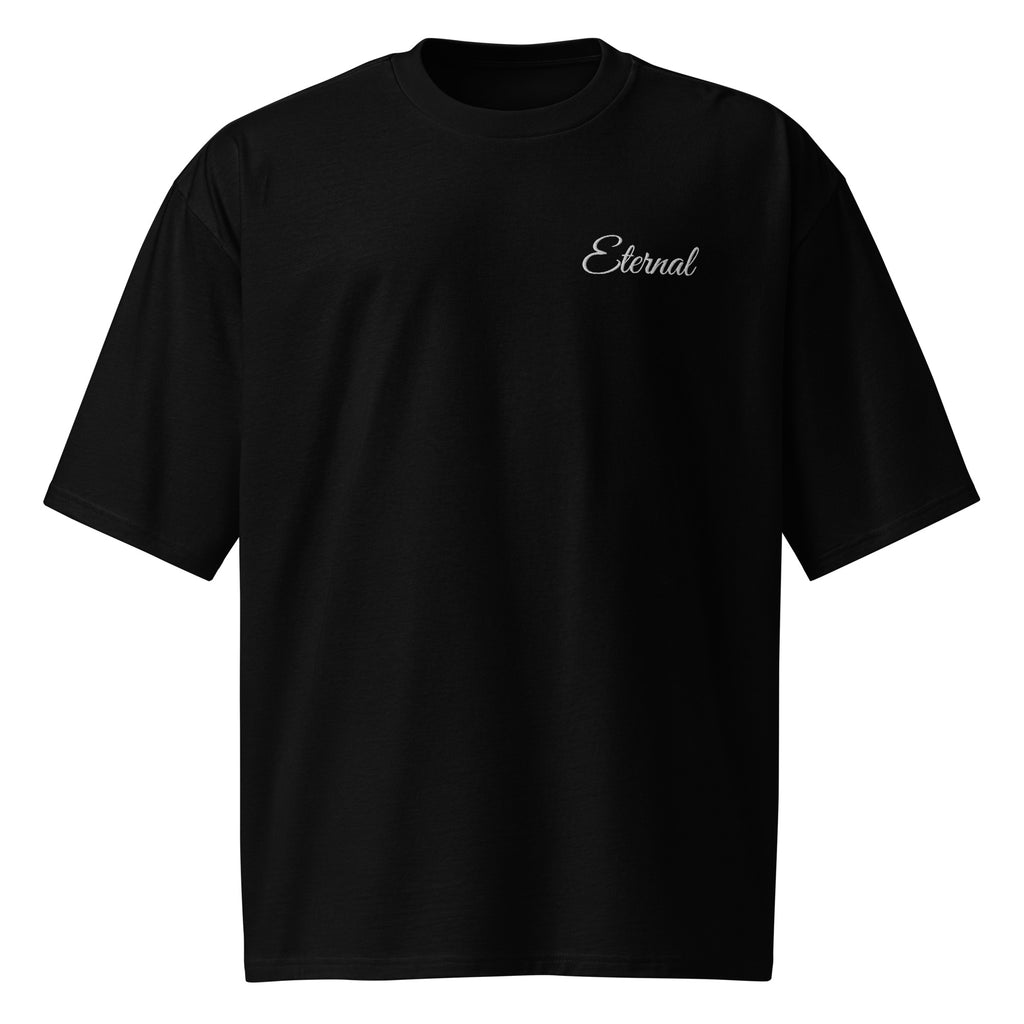 eternal-oversized-embroidered-christian-t-shirt-black