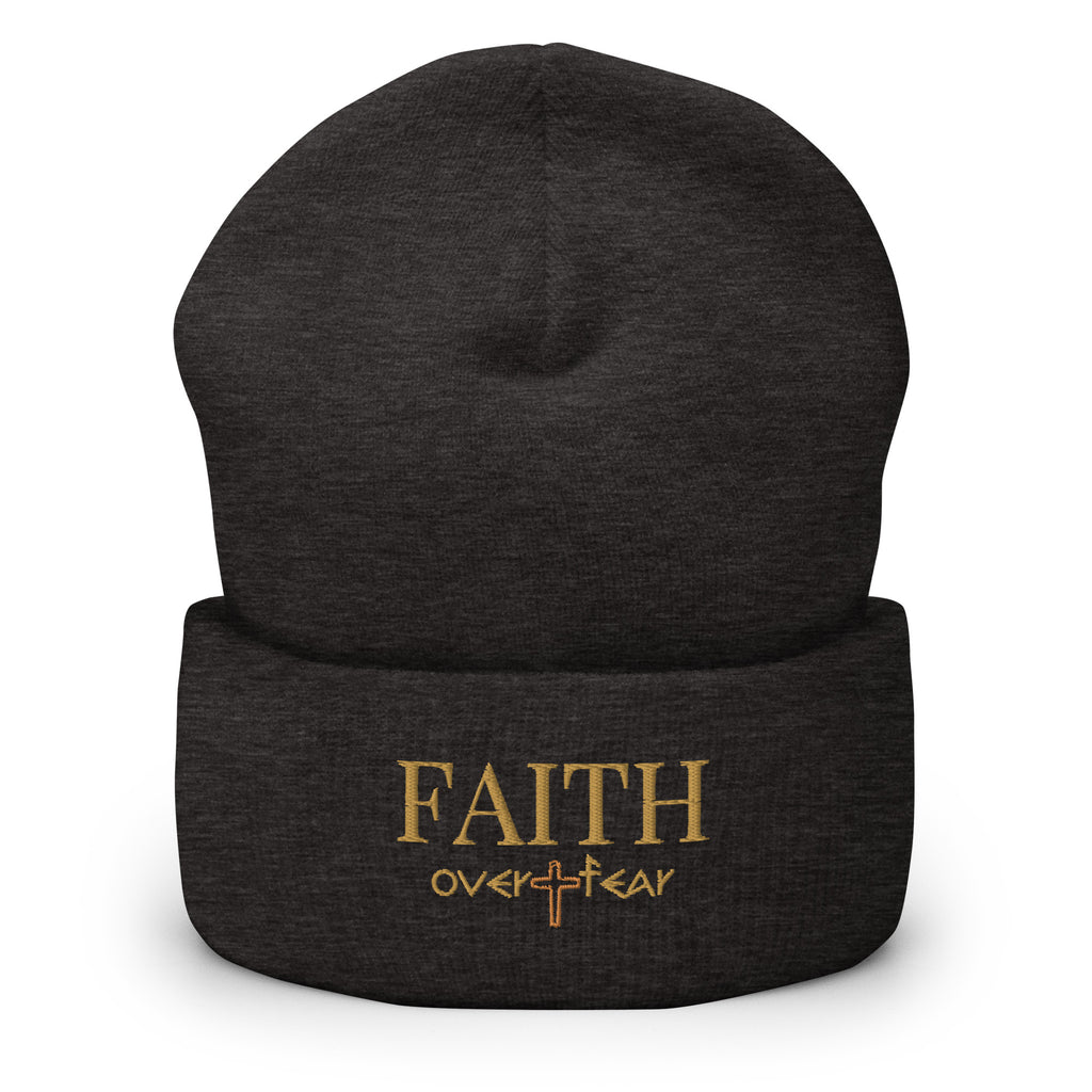 faith-over-fear-christian-embroidered-beanie-dark-grey