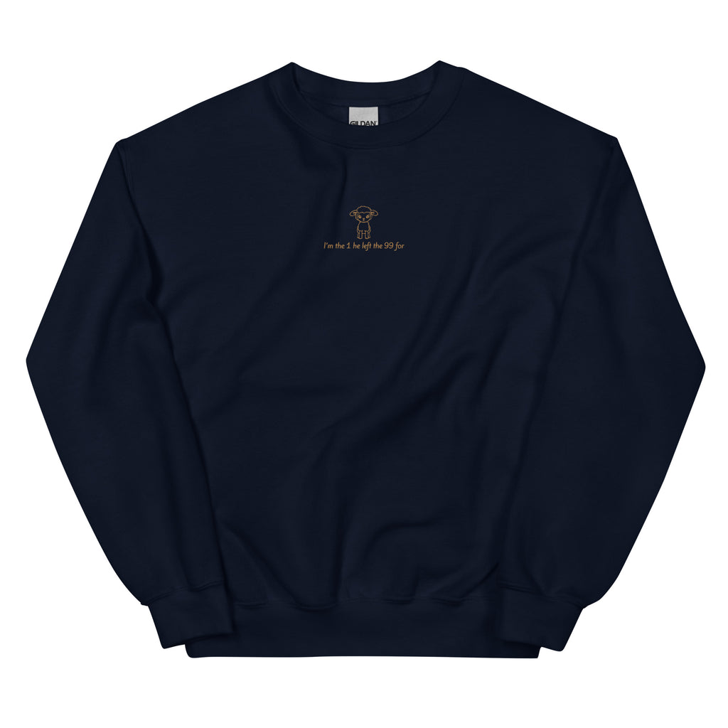 i-am-the-1-he-left-the-99-for-christian-sweatshirt-navy