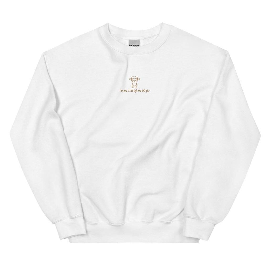 i-am-the-1-he-left-the-99-for-christian-sweatshirt-white