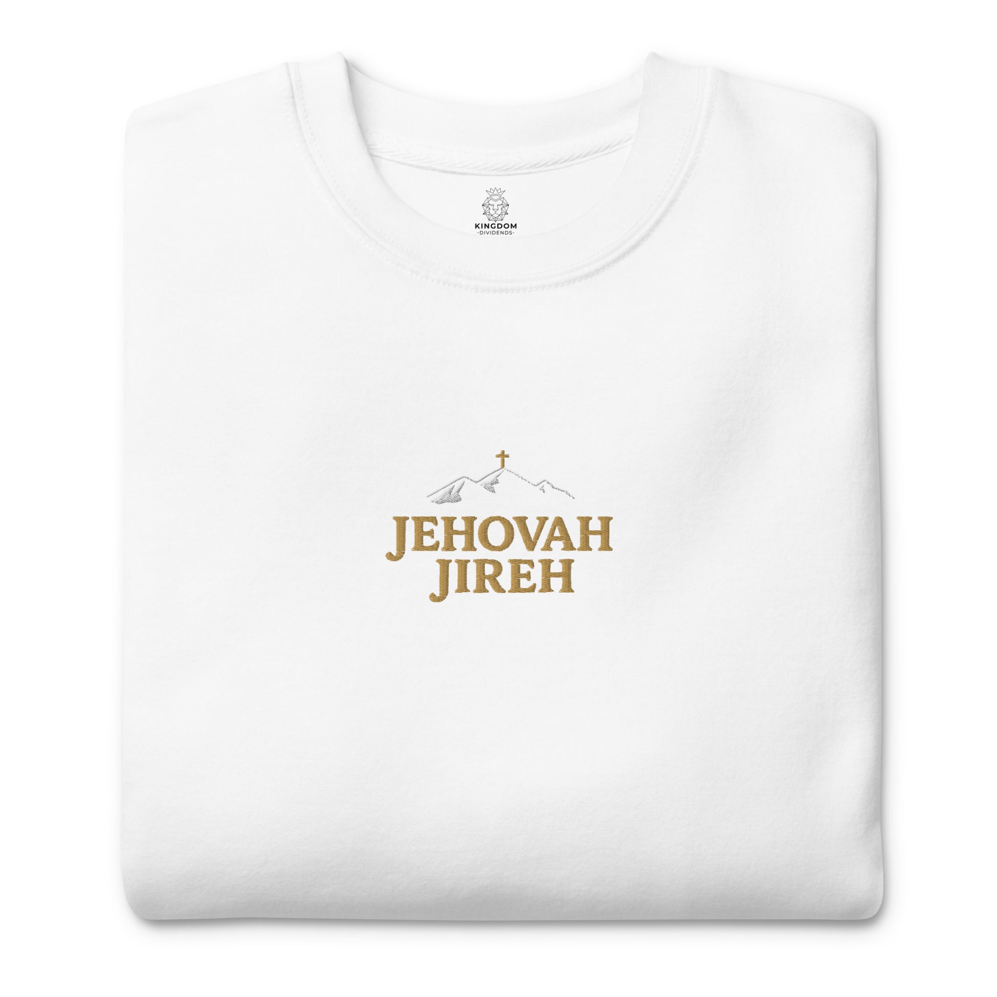 jehova-jireh-embroidered-christian-sweatshirt-white-folded