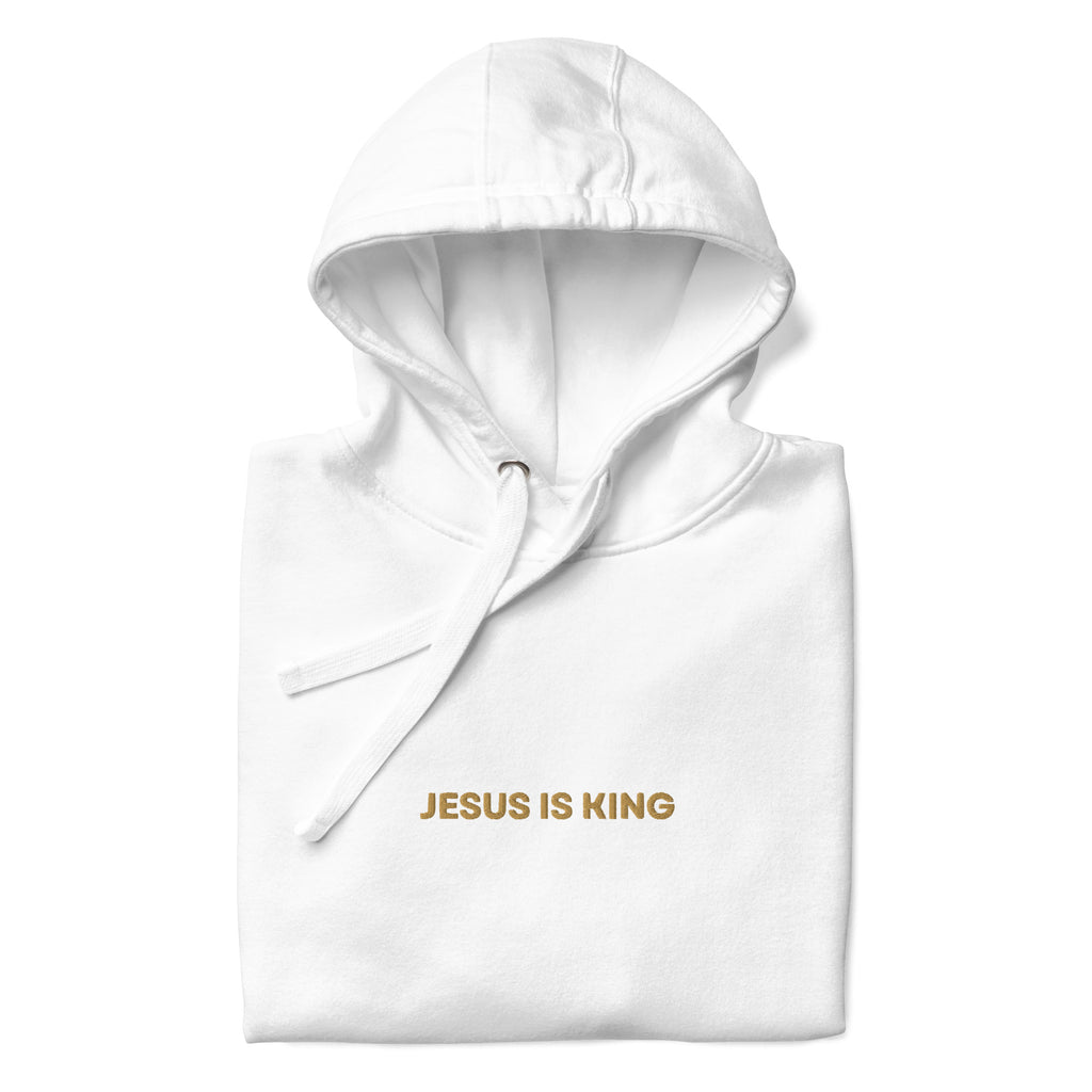 jesus-is-king-premium-embroidered-christian-hoodie-white-folded