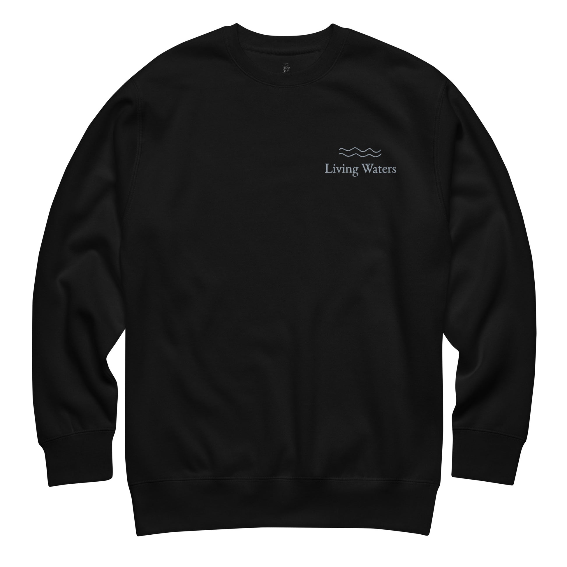 living-waters-embroidered-christian-sweatshirt-black-flat