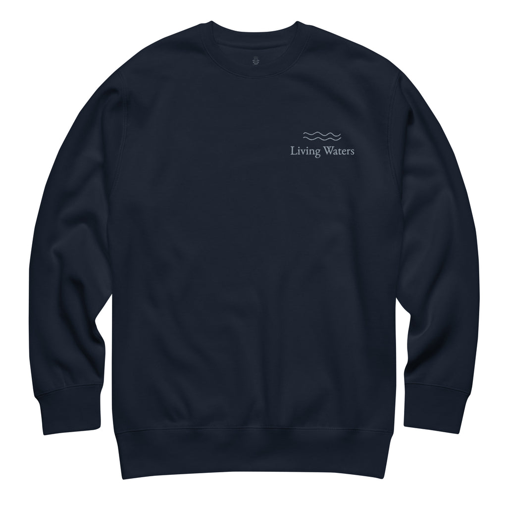 living-waters-embroidered-christian-sweatshirt-navy-flat