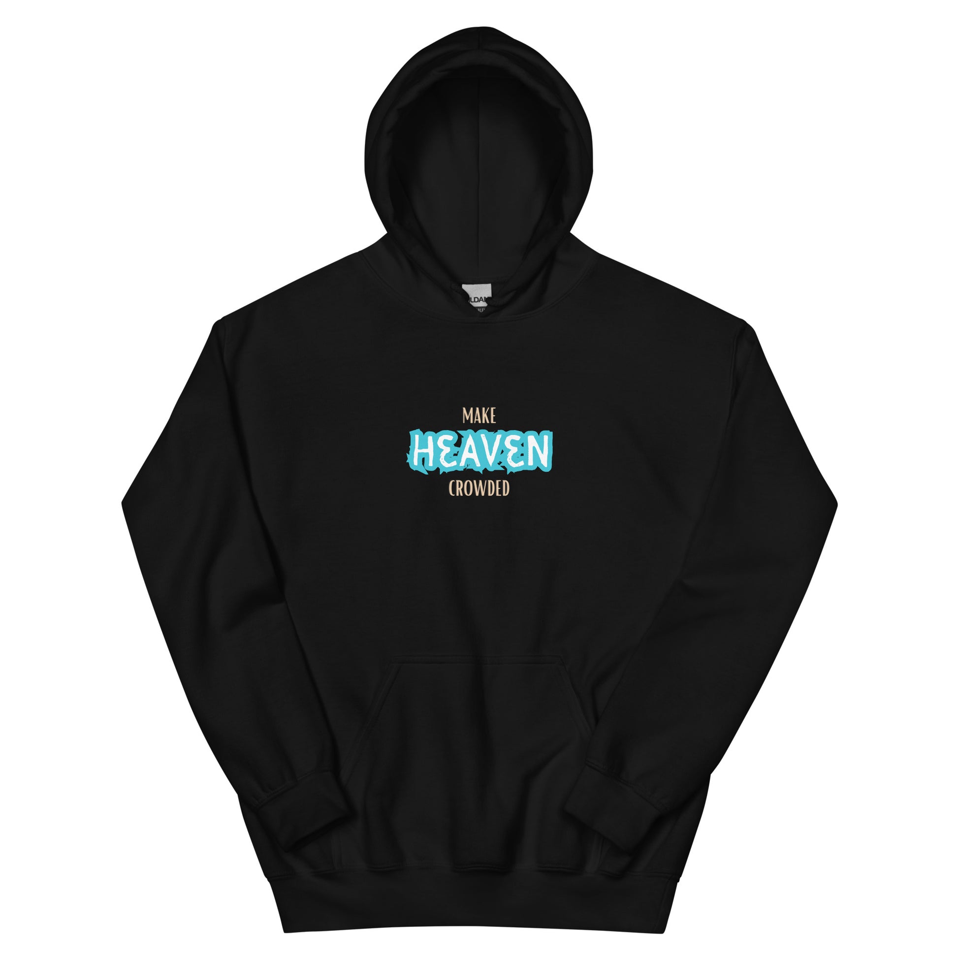 make-heaven-crowded-christian-hoodie-black