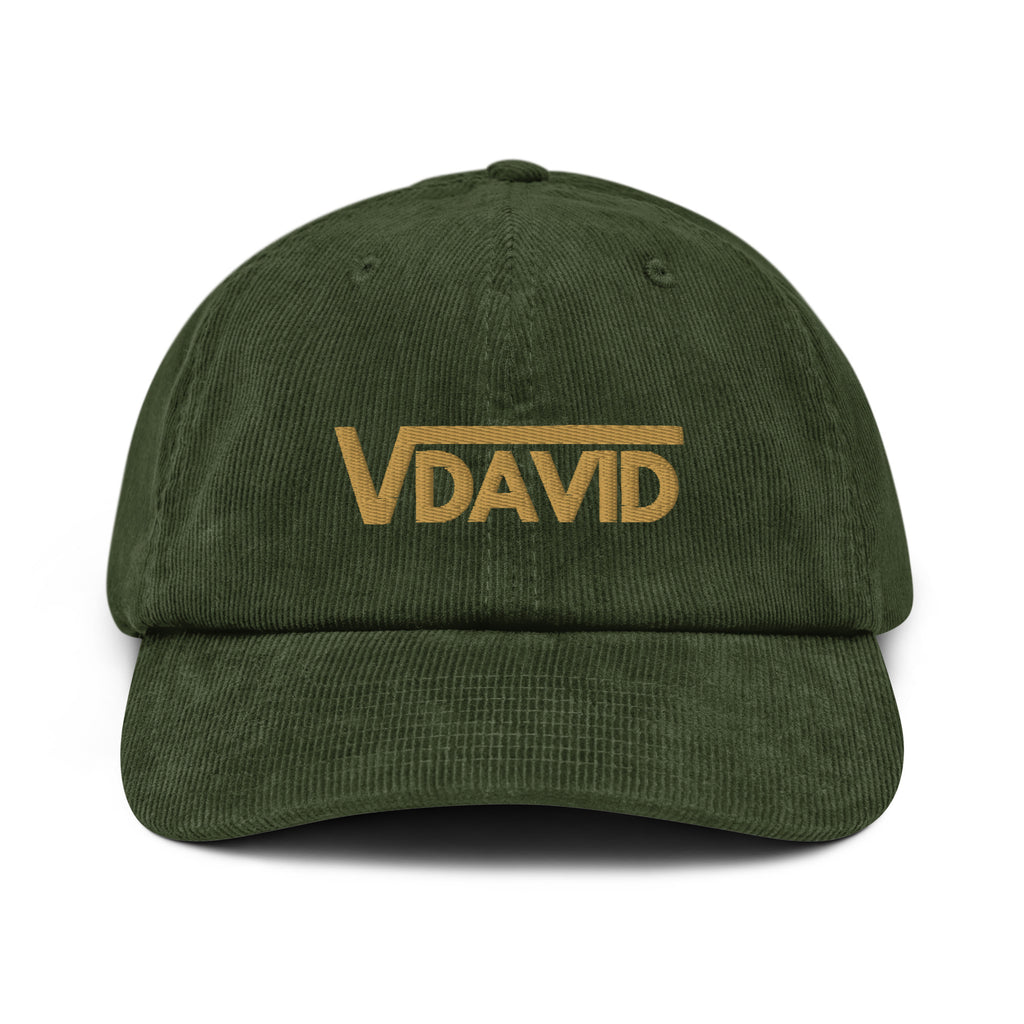 root-of-david-corduroy-christian-cap-olive-front