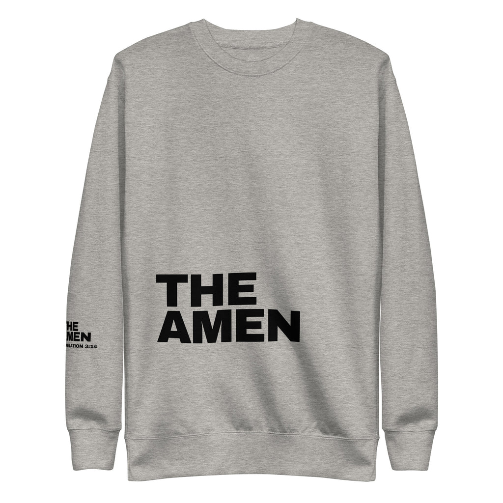 the-amen-premium-christian-sweatshirt-grey-front