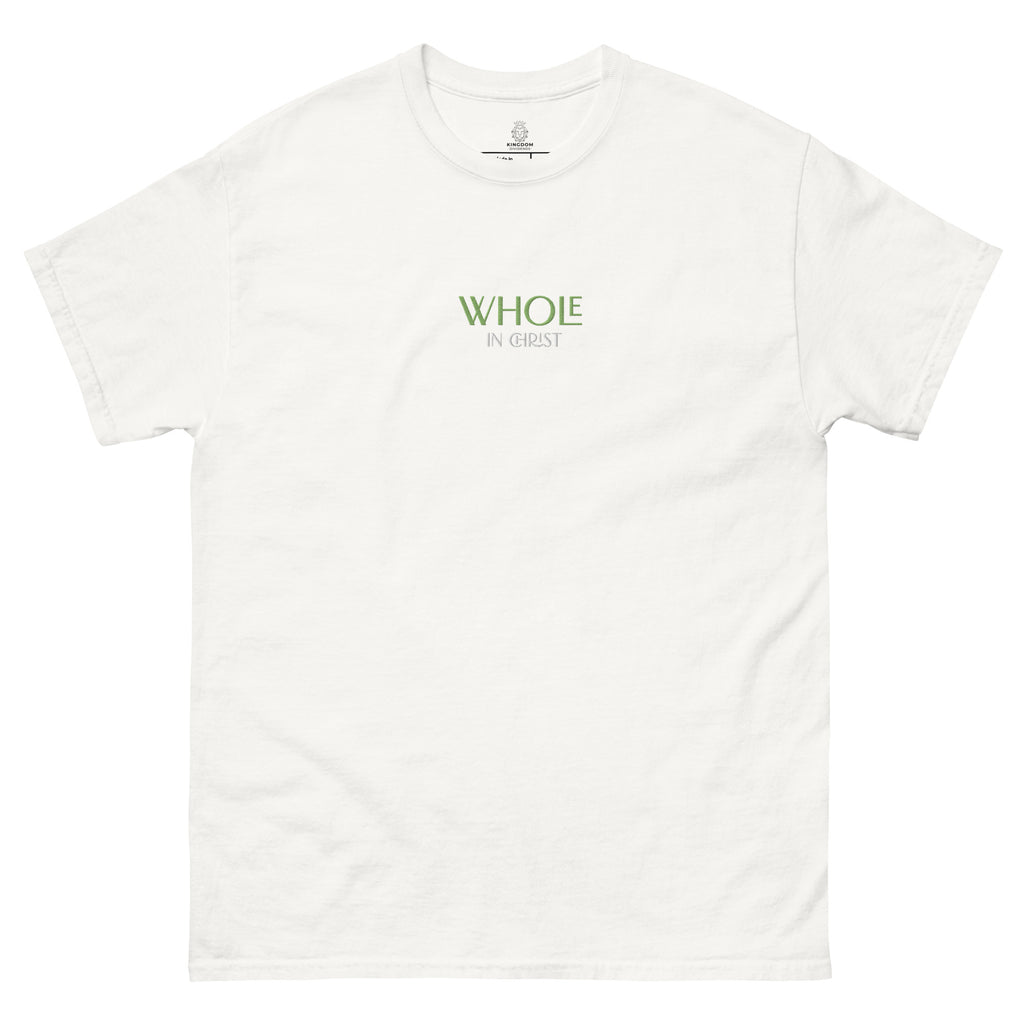 Whole In Christ Embroidered T-Shirt